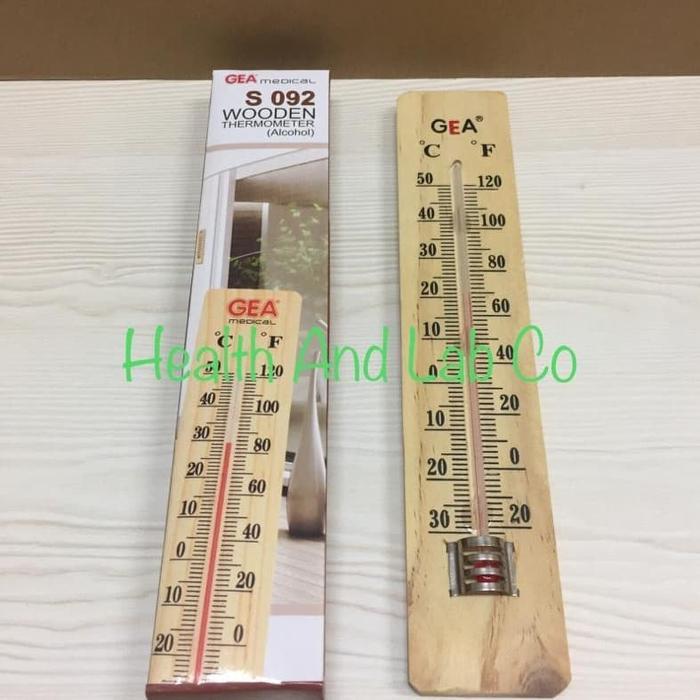 Thermometer Ruangan Kayu