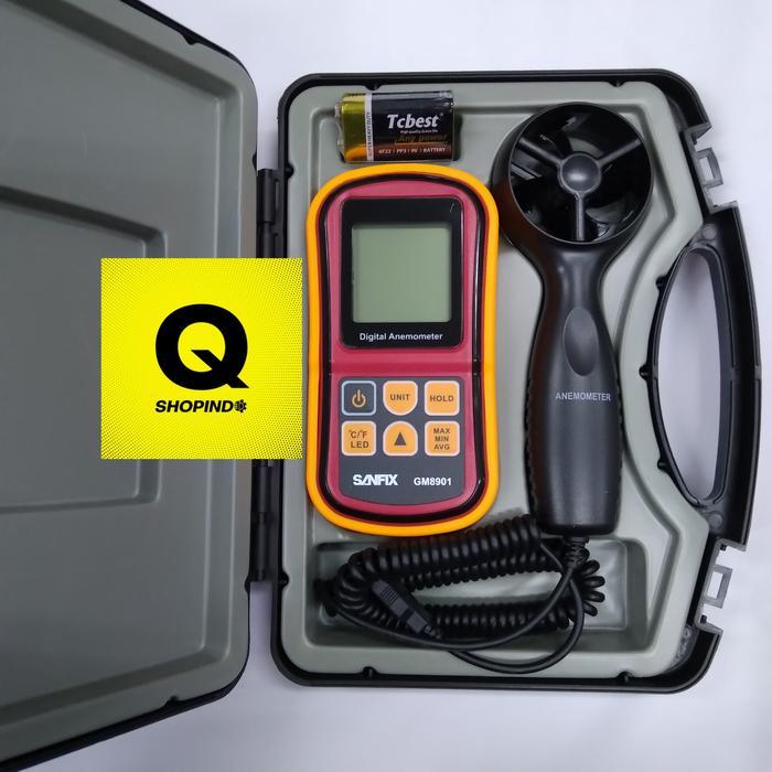 Sanfix Gm-8901 / Gm8901 / Gm 8901 Digital Anemometer Kecepatan Angin