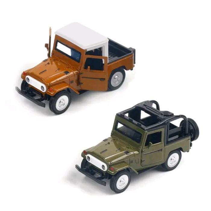Promo Mobil Miniatur Diecast Jeep Toyota Land Cruiser Hardtop Fj40 Pickup Pull Back Mainan Termurah