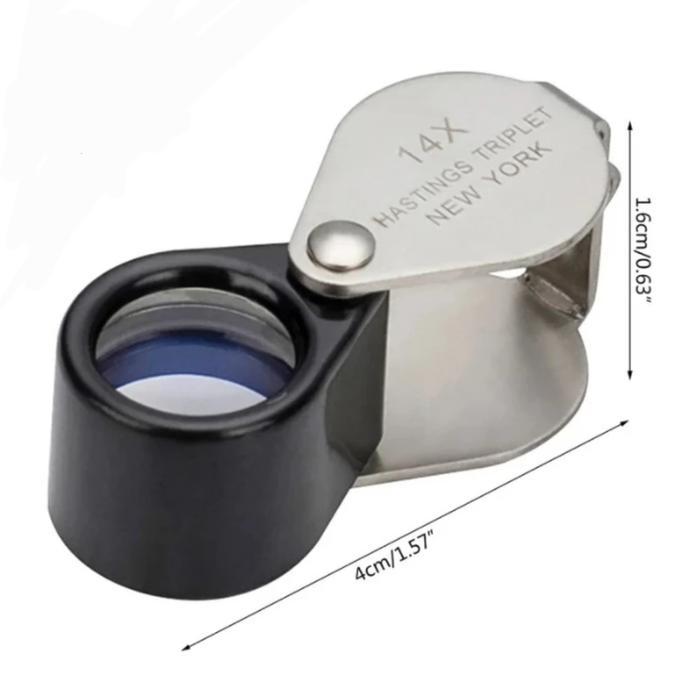 Kaca Pembesar Alat Cek Perhiasan Batu Permata Berlian Diamond Loupe Mikroskop Good Quality Import