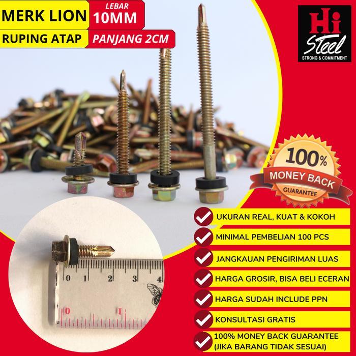 RUPING ATAP 2CM ISI 100 PCS SIAP KIRIM