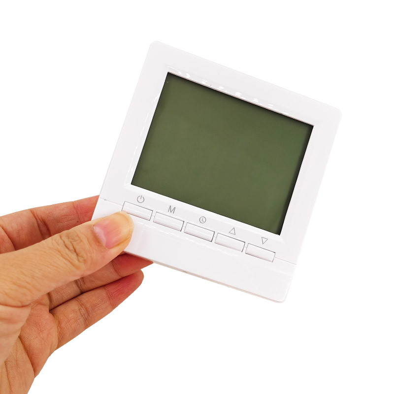Battery Powered Digital Gas Boiler Thermostat Programmable Heating Temperature Controller Hand Wall