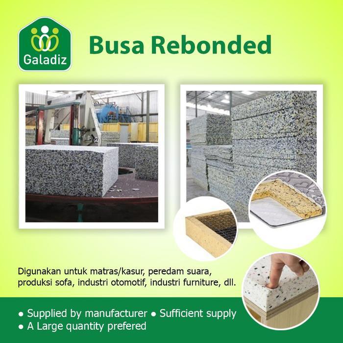 Busa Rebonded / Rebonded Foam / Matras Density 100 Uk 200 X 200