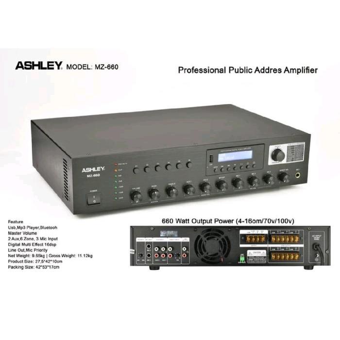 Power Amplifier Ashley MZ660 MZ 660
