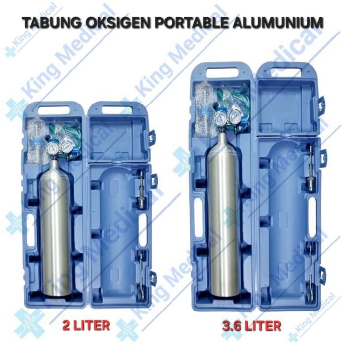 Tabung O2 2 Liter Portable-Oksigen Portable 2L-Tabung 2L