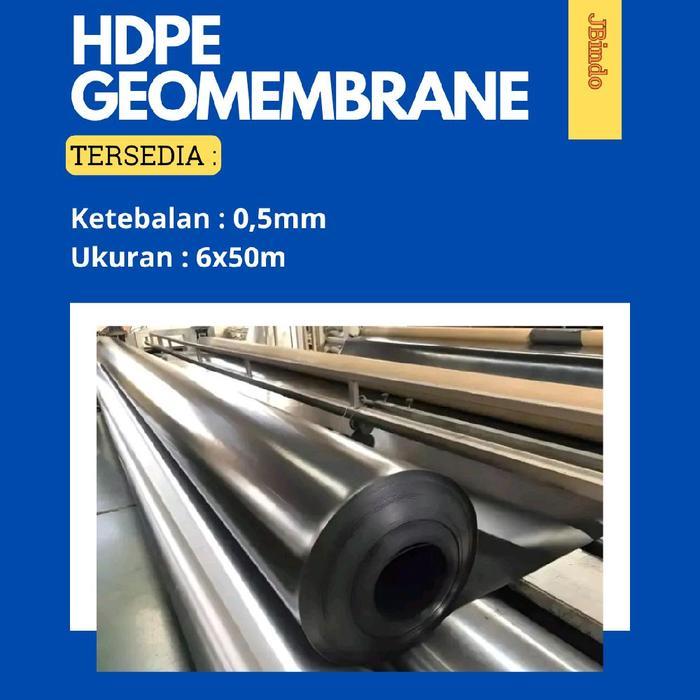 Jual Murah Terpal Plastik Hdpe Geomembrane 0,5Mm Uk. 6X50M Terlaris