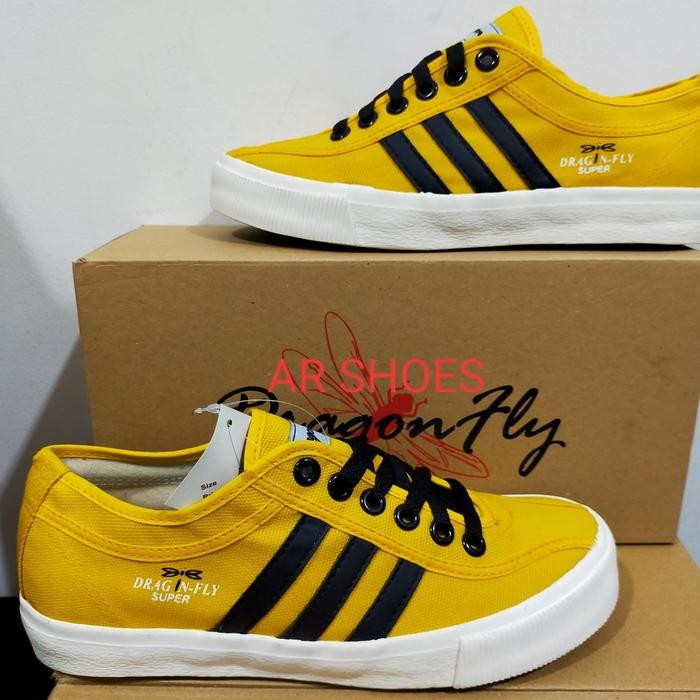 sepatu capung dragon fly warna kuning #sepatu dragon fly original