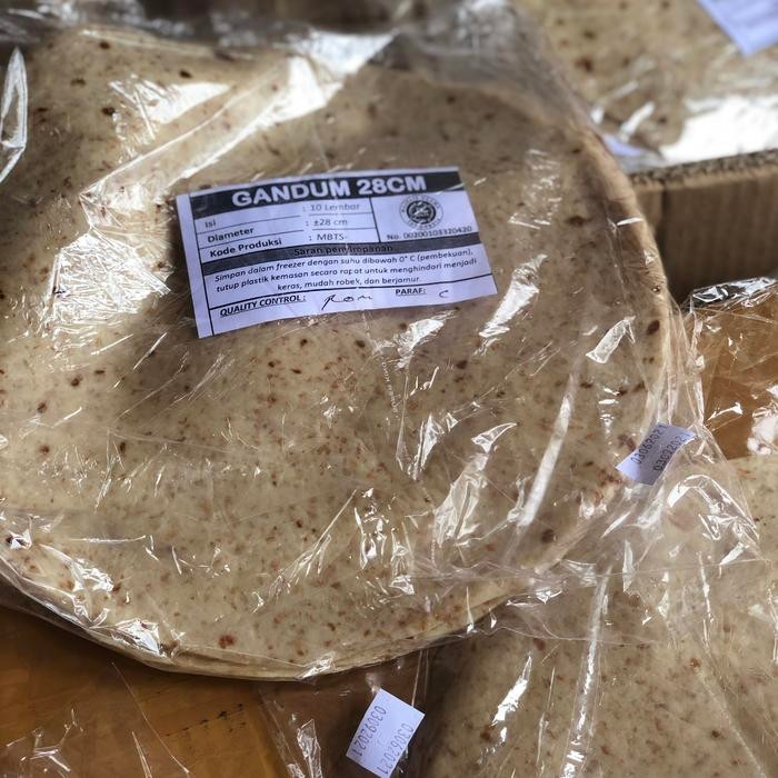 0tb6 Termurah Wheat Tortilla Gandum/Jumbo 28Cm/Kulit Kebab/Wraps/ Food