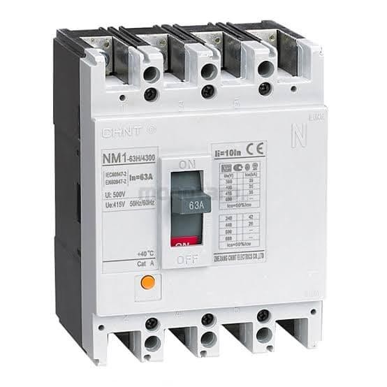 Chint MCCB 3P 100A 20kA NM1-125C / NFB / Breaker 3 Phase 100 Ampere