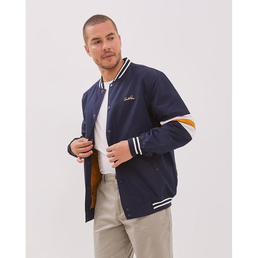 DISKON ARNOLD PALMER JACKET NAVY PRIA - P-DHBG06-M9 Bordir Signature Arnold Palmer READY STOCK