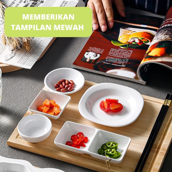 Starlight Piring Melamin Food Grade Piring Makan Sajian HMP204