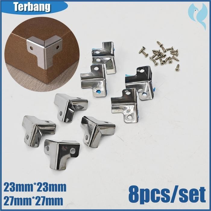 Terlaris 8PCS Box Siku L Hardcase/Siku L/Siku Corner Hardcase L/Siku Box Pojok/Lubang Hardcase /Siku