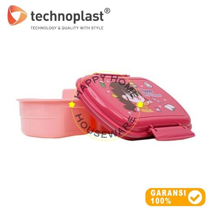 TECHNOPLAST Mealtime Magic Bellagio Lunch Box Oval 800ml Lunch Box Sekat Kotak Bekal 800ml