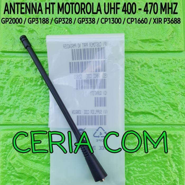 ANTENA HT MOTOROLA UHF CP1660 GP338 GP328 GP88 GP2000 GP308 UHF 403MHZ