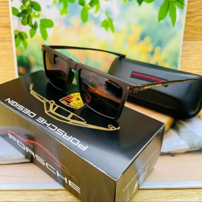 Terlarissss  Kacamata Pria 2271 Lensa Polarized+Antiradiasi Uv 400 Merah Eyewear #Gratisongkir
