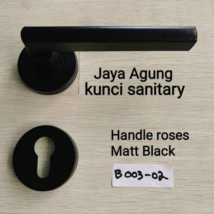 Handle Pintu Rumah/Gagang Pintu Pisah /Roses Hitam Minimalis
