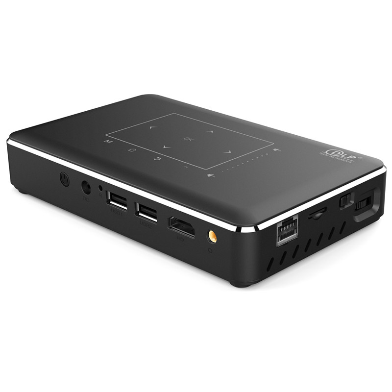 WZATCO P10-II LED DLP Projector Android WIFI Bluetooth Support 4k Full HD 1080P Home Theater Beamer 