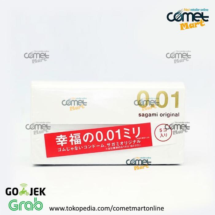 vts1- Kondom Sagami Original 0.01Mm Non-Latex. Kondom Tipis 001 - 5 Pcs