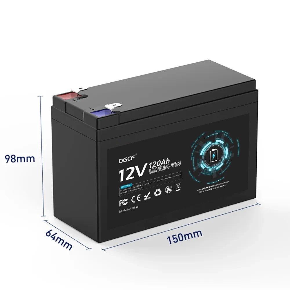 12V 100Ah 120Ah lithium Battery Pack Lithium Iron Phosphate Batteries Built-in BMS For Solar Boat Wi