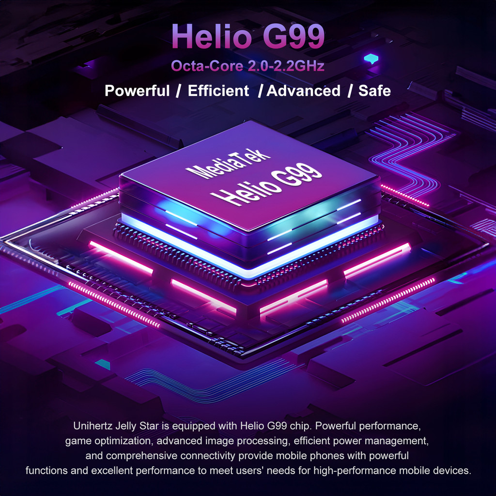 Unihertz Jelly Star Mini Smartphone 8GB 256GB Led Light Unlocked Transparent Backshell Cellphones