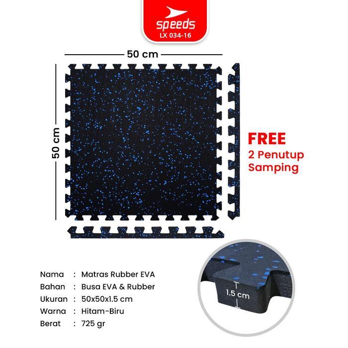 Speeds - Speeds Matras Anti Slip Puzzle Matras Olahraga Matras Waterproof Rubber-Eva Matras Gym