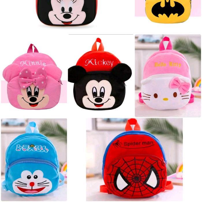 Tas Anak Paud /Tas Bulu Karakter/Tas Ransel Anak Paud