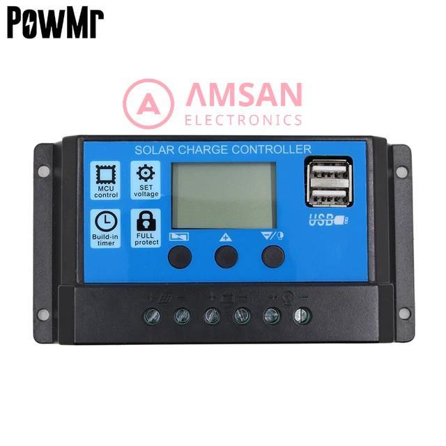 TERBAIK SCC PWM 60A 50A 40A 30A 20A 10A PowMr Solar Charger Controller