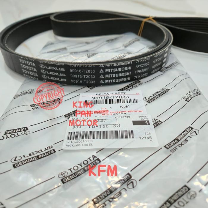 FAN BELT INNOVA REBORN DIESEL 7PK2050- VAN BELT INNOVA REBORN 7PK2050 ORIGINAL