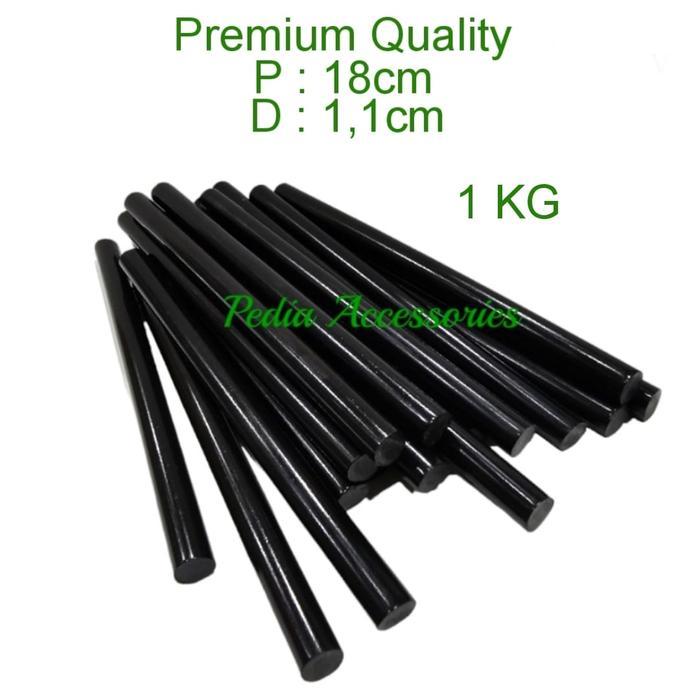 73ox- [[ Lem Lilin Hitam 1Kg ]] Hitam Isi Lemlilin Tembak Gluegun Besar Lemlilin Bakar