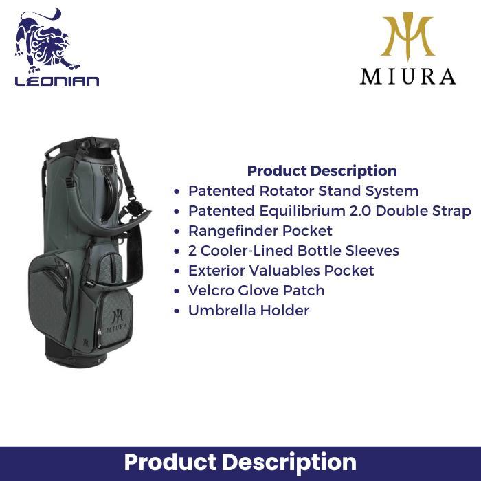 Miura Stand Bag Vessel Player V Pro - Tas Golf