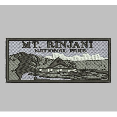 BCP-884 MT RINJANI NATIONAL PARK EIGER PATCH BORDIR LOGO ADVENTURE/OUTDOOR
