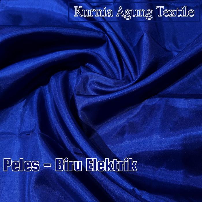 CUCI GUDANG Kain Backdrop Dekorasi Bendera Partai Abutai Peles warna BIRU Bahan Hidden Hantaran