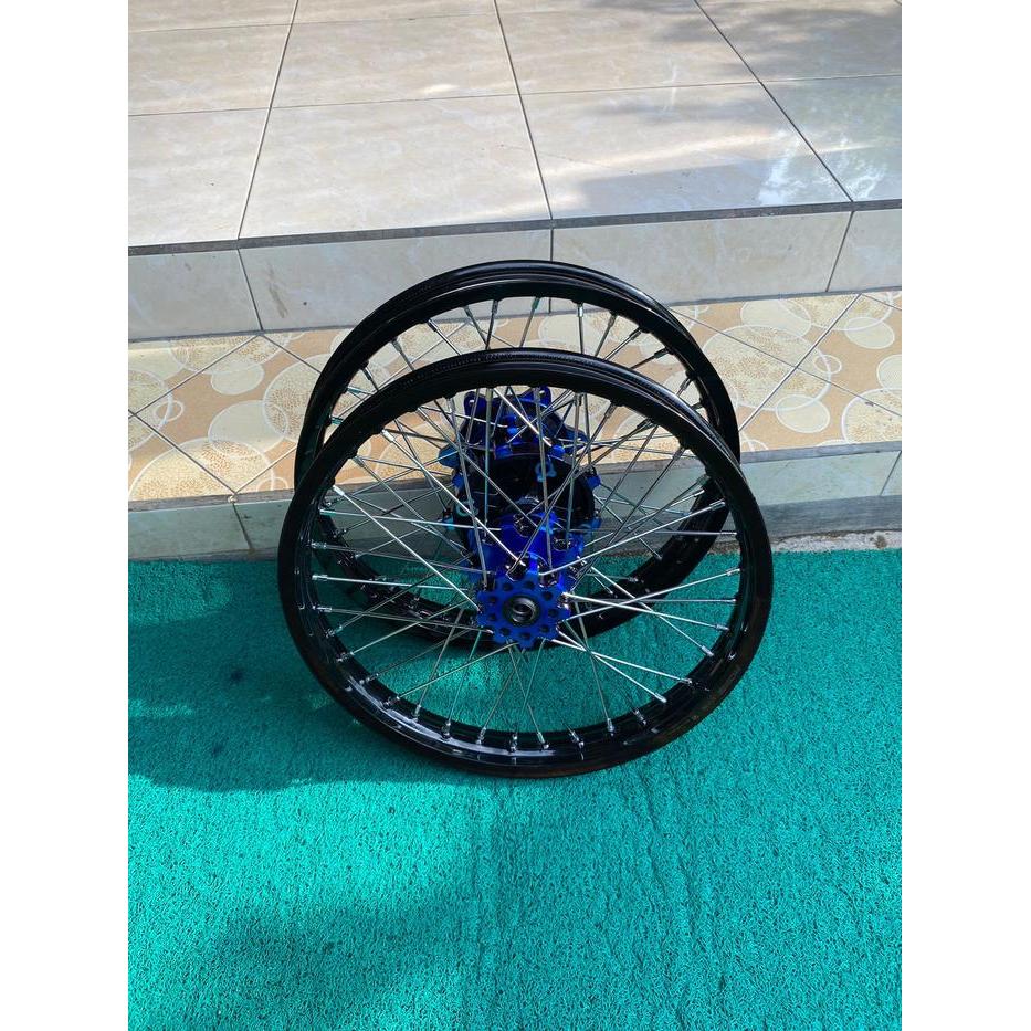 Velg Set Surex Crf 160 Rata Tanpa Ban Wheelset Semi Cacing Crf 150 L