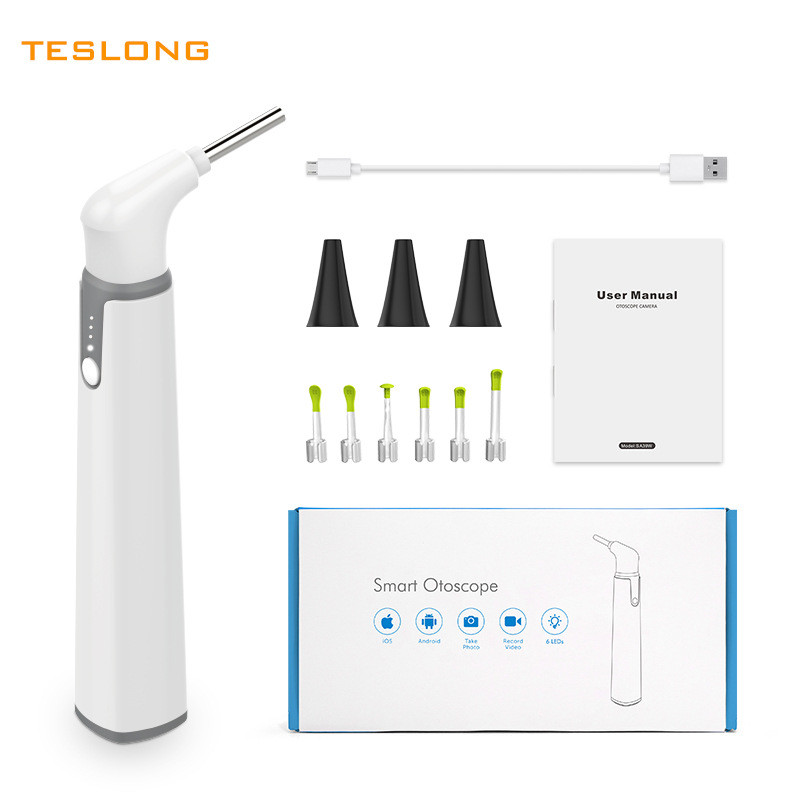 Smart WIFI Visual HD Digital Otoscope Ear Endoscope Camera 3.9mm Ear