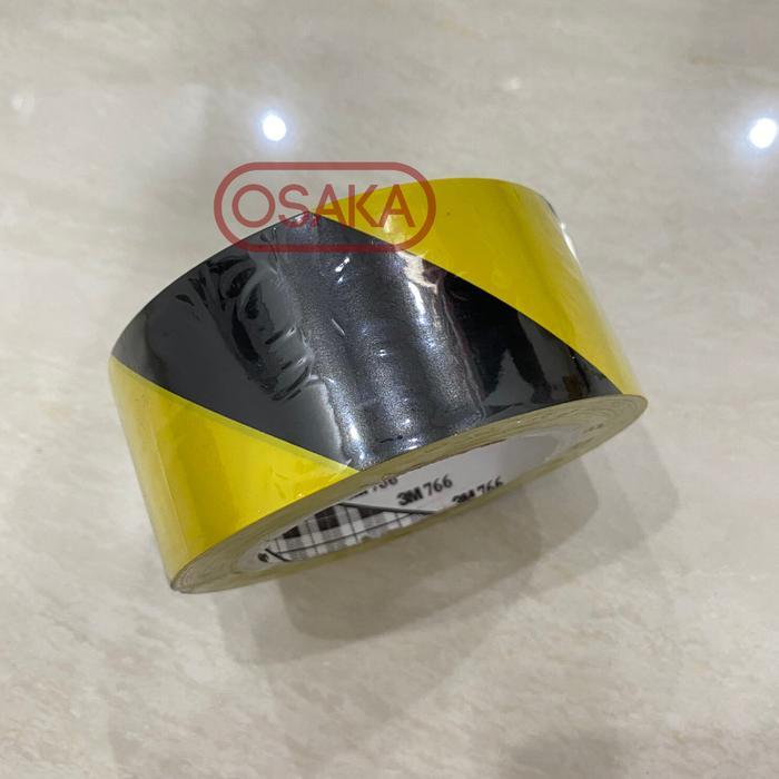 3M 766 Lakban Lantai Police Line Floor Marking Tape 48Mm / 2 Inch Gratisongkir