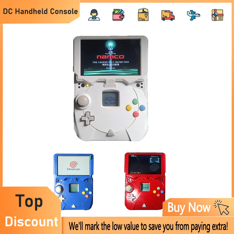 DREAMCAST Handheld Game DREAMSHELL or GDEMU Portable Game Console DIY Modified DC Motherboard 5” IPS