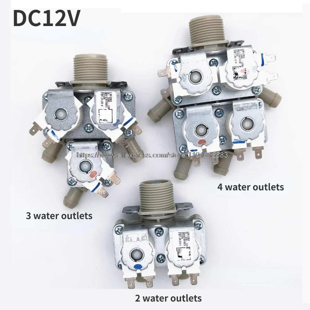 Washing Machine Inlet Vae Dc12V Solenoid Vaes For Lg Drum Washing Machine Replacement Parts