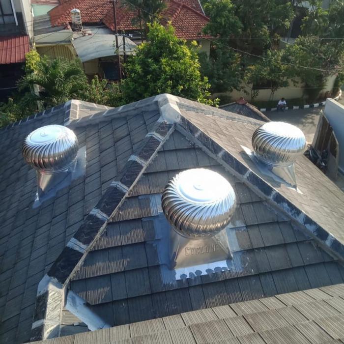 TERBARU TURBINE VENTILATOR CYCLONE 24" ALLUMUNIUM