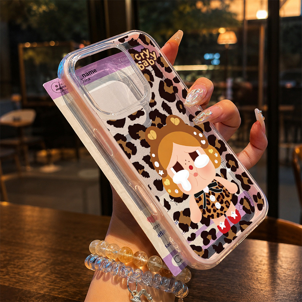 [Bzbj Case] Cry Baby Leopard Case Vivo T5 Pro 5G Y05 Y31D Pro Y11D Y21D V50 Y29 4G V60 Lite V70 Iqoo