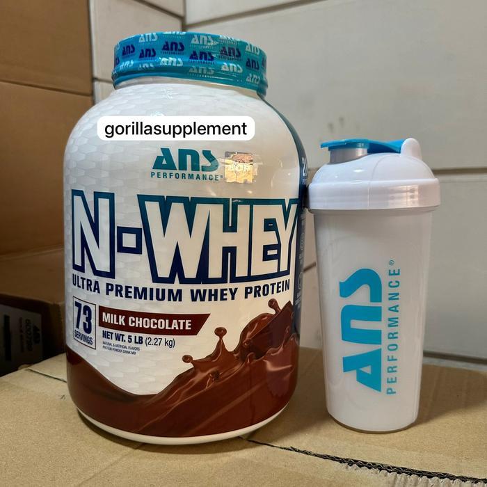 ASLI ANS Performance N-WHEY 5lbs Whey Protein Blend Concentrate Isolate NWHEY N - WHEY READY STOCK