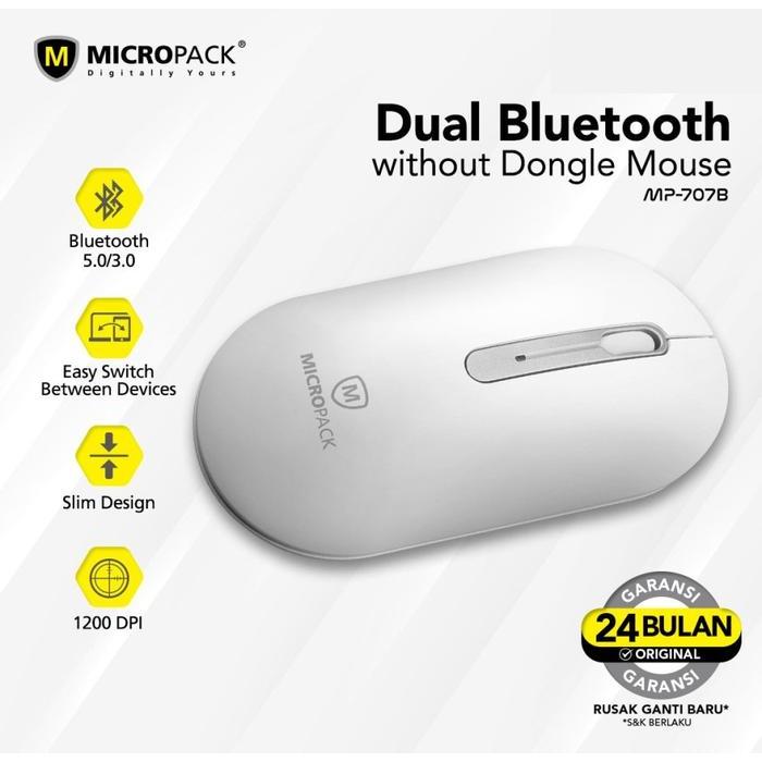 Ada Stok Micropack Dual Bluetooth Mouse 5.0/3.0 Inspire 2 MP-707B
