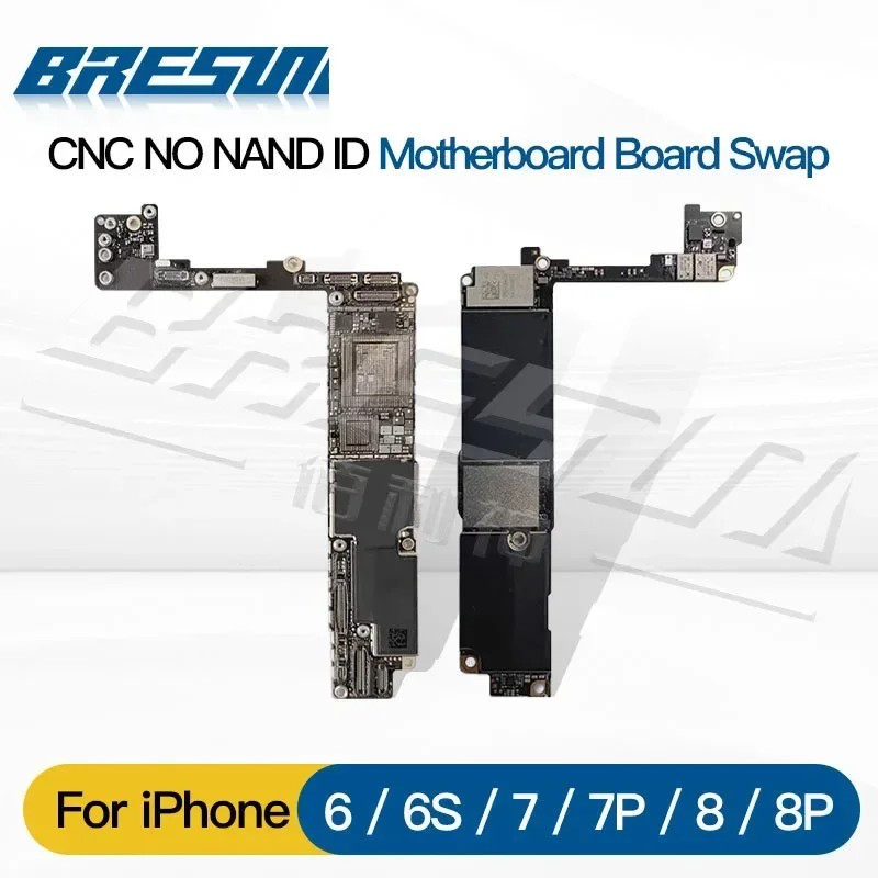 CNC ID Motherboard For iPhone 6 6S 7 8 Plus iCloud Mainboard Swap Removed Baseband CPU Logic Board