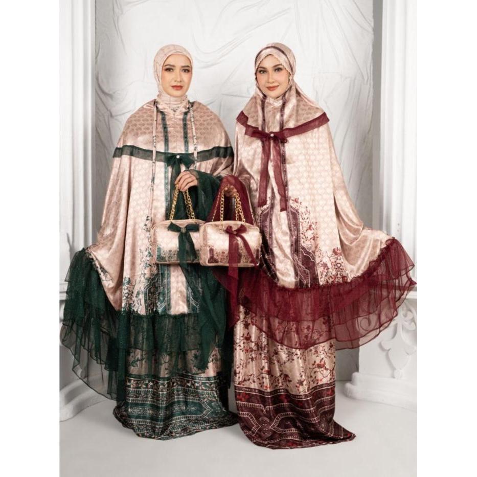 ASLI Alcavella - Zaneera Mukena Series Prayer Set 2in1 Elegan READY STOCK