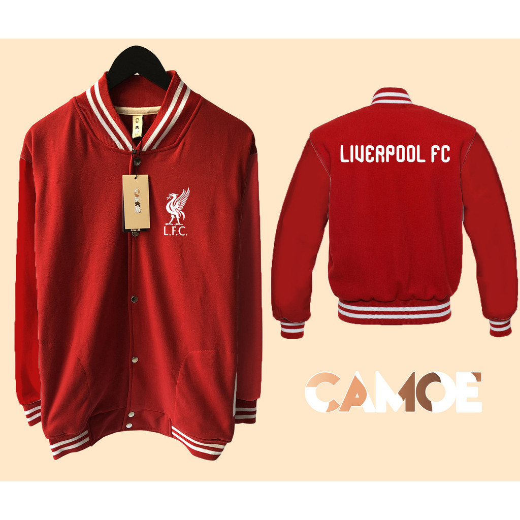 Jaket Baseball Varsity Liverpool FC Logo