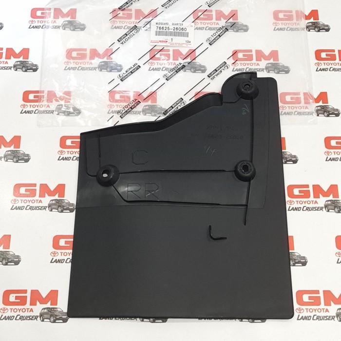 Mudguard Belakang Hiace Premio Karpet Lumpur Mud Flap Belakang Kanan Ori 76625