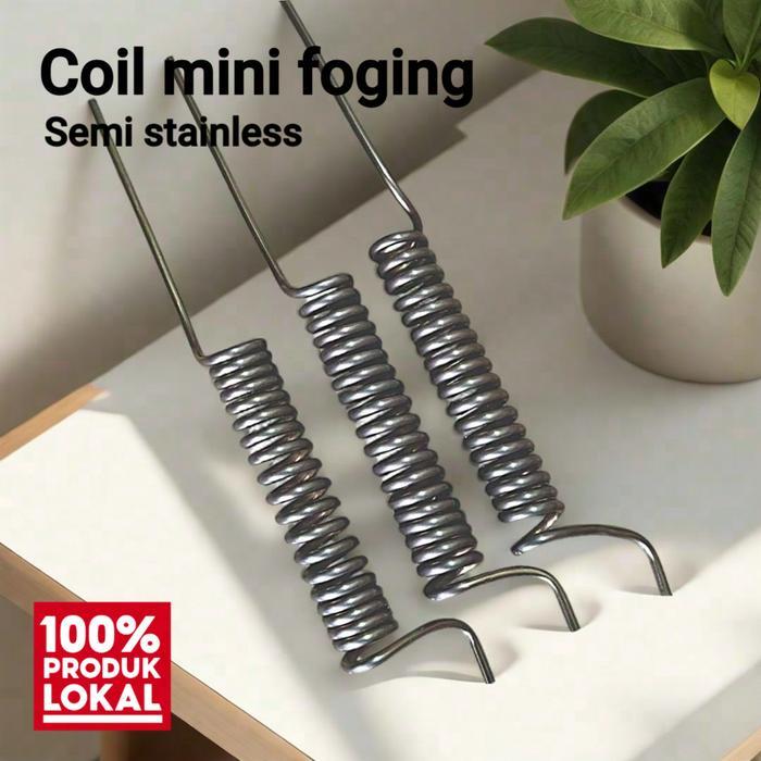 BERKUALITAS coil mini foging spiral semi stainless sparepart koil alat fogging hama nyamuk