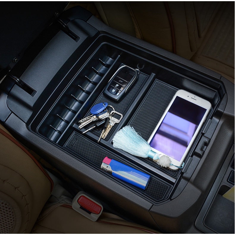 Car Armrest Storage Box Tray For Toyota Land Cruiser Prado 120 150