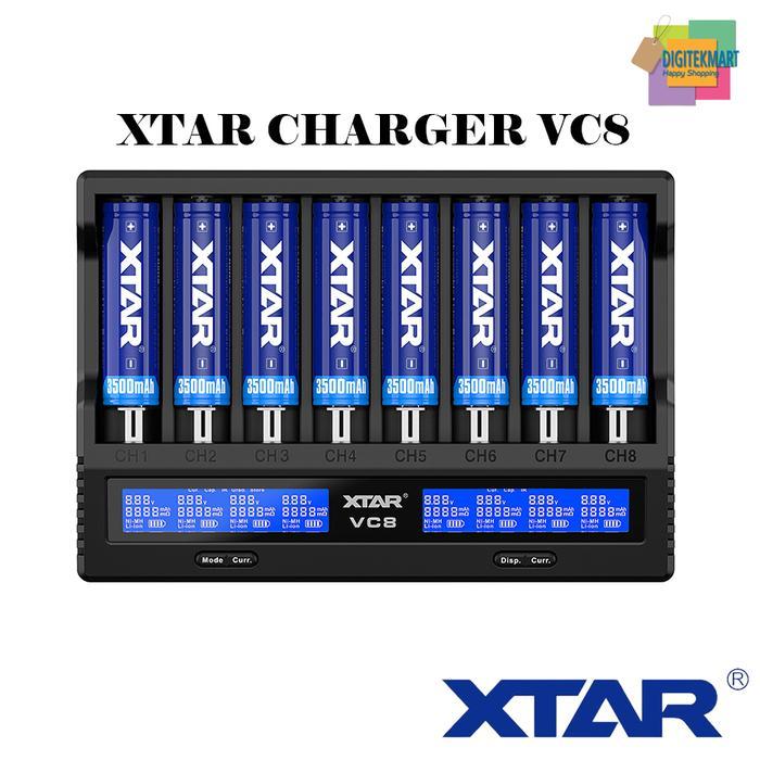 XTAR VC8 QC3.0 Charger Type-C 8x21700 Protected Battery Charger