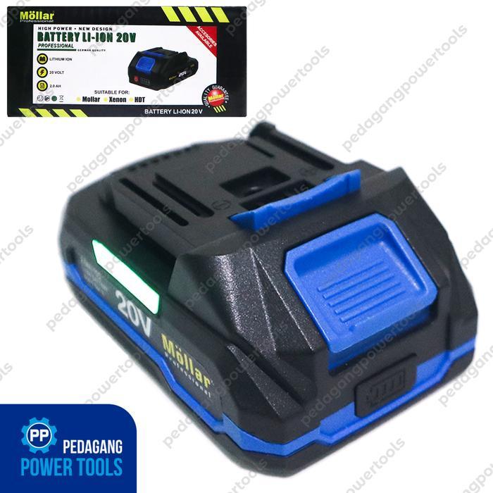 Mollar Baterai 20V 2A Cordless Original Batere Lithium Ion Lxt Mesin