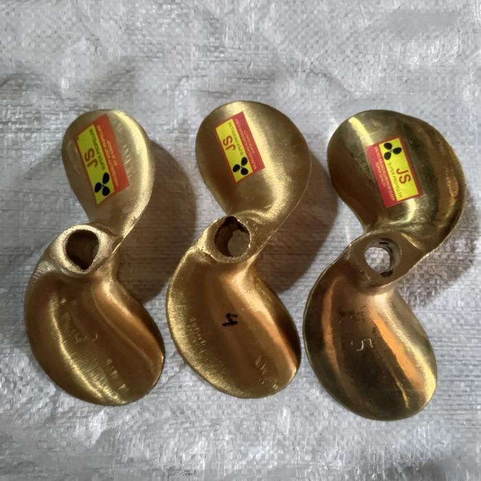 kipas no 4 kuningan baling baling propeller kapal